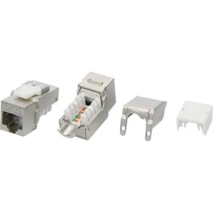 ДКС Модуль Keystone RJ45 CAT 5E экранированный (STP), 90 градусов,серебристый RNK5EF90SL DKC ДКС Модуль Keystone RJ45 CAT 5E экранированный (STP), 90 градусов,серебристый RNK5EF90SL DKC
