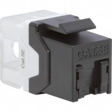 ДКС Модуль Keystone RJ45 CAT 5E с пылезащитной шторкой, неэкранированный (UTP), 90/180 градусов, черный RNK5EU180BK-C DKC