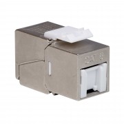 ДКС Модуль Keystone RJ45 CAT 6 с пылезащитной шторкой, экранированный (STP), 180 градусов, серебристый RNK6F90TL-C DKC