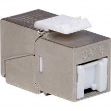 ДКС Модуль Keystone RJ45 CAT 6 с пылезащитной шторкой, экранированный (STP), 180 градусов, серебристый RNK6F90TL-C DKC