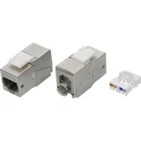 ДКС Модуль  Keystone RJ45 CAT 6 экранированный (STP), 180 градусов, серебристый RNK6F90TL DKC
