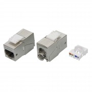 ДКС Модуль  Keystone RJ45 CAT 6 экранированный (STP), 180 градусов, серебристый RNK6F90TL DKC