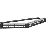 ДКС Патч-панель наборная угловая 19",1U, под 24 модуля Keystone, UTP/STP RNKPP24EA1 DKC