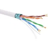 ДКС Патч корд кабель экранированный F/UTP 4х2 CAT5E,LSZH, белый RNP5EFULS3WH DKC