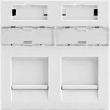 ДКС Вставка 45x45 для 2 модулей Keystone (аналог Mosaic), белый RNW452WH DKC