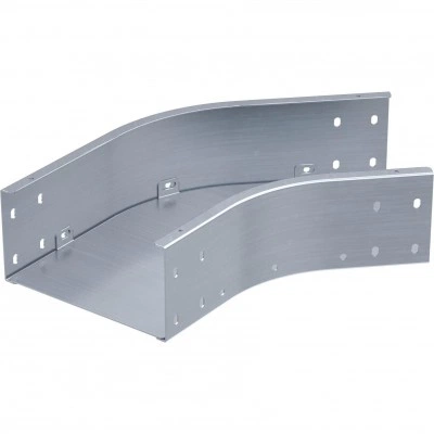 ДКС Угол горизонтальный 45 градусов 100х200, 1,2 мм, цинк-ламель, в комплекте с крепежными элементами и соединительными пластинами, необходимыми для монтажа SCN1020KZL DKC