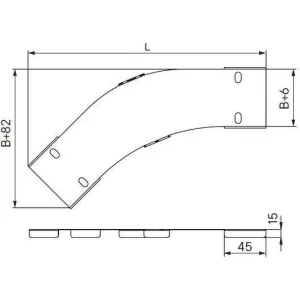 ДКС Крышка на угол горизонтальный 45 градусов 600, 2,0 мм, горячий цинк, в комплекте с крепежными элементами необходимыми для монтажа SKCH600KHDZ DKC ДКС Крышка на угол горизонтальный 45 градусов 600, 2,0 мм, горячий цинк, в комплекте с крепежными элементами необходимыми для монтажа SKCH600KHDZ DKC