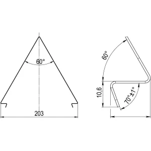 ДКС Крышка двускатная 200, L1500, горячеоцинкованная SKS332HDZ DKC ДКС Крышка двускатная 200, L1500, горячеоцинкованная SKS332HDZ DKC