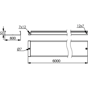 ДКС Лоток 50x600х6000, 1,5 мм, цинк-ламельный SNM60560ZL DKC ДКС Лоток 50x600х6000, 1,5 мм, цинк-ламельный SNM60560ZL DKC