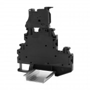 ДКС Клемма двухуровневая, верхний уровень для предохранителя, индикация 24В, нижний -проходной, винтовой зажим, 4 точки подключения, 4 кв.мм TTURB-4-HESILED24 DKC