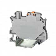 ДКС Клемма с размыкателем, тестовые гнезда, винтовой зажим, 2 точки подключения, 4 кв.мм, серая TUR-4-MT-P-P DKC