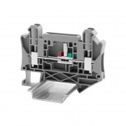 ДКС Клемма измерительная, для вставных изолированных перемычек, винтовой зажим, 2 точки подключения, 6 кв.мм, серая TUR-6-T-HV DKC