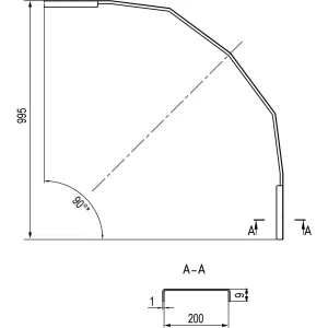 ДКС Крышка на угол вертикальный внешний 90 градусов 200х200, R600, цинк-ламельная UKOD622ZL DKC ДКС Крышка на угол вертикальный внешний 90 градусов 200х200, R600, цинк-ламельная UKOD622ZL DKC