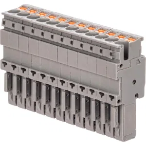 ДКС Штекер, зажим push-in, 12 точек подключения, 2.5 кв.мм, серый VPR-P-2.5-12 DKC ДКС Штекер, зажим push-in, 12 точек подключения, 2.5 кв.мм, серый VPR-P-2.5-12 DKC