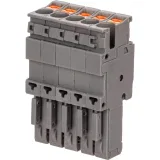 ДКС Штекер, зажим push-in, 5 точек подключения, 2.5 кв.мм, серый VPR-P-2.5-5 DKC