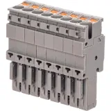 ДКС Штекер, зажим push-in, 8 точек подключения, 2.5 кв.мм, серый VPR-P-2.5-8 DKC