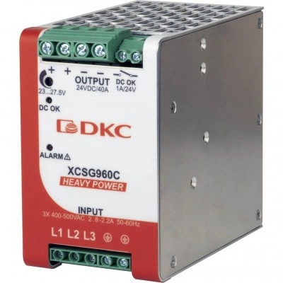 ДКС Источник питания "HEAVY POWER", трехфазный, 960Вт, 20А, 48В, с ORing диодом XCSG960D DKC ДКС Источник питания "HEAVY POWER", трехфазный, 960Вт, 20А, 48В, с ORing диодом XCSG960D DKC