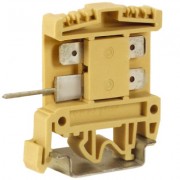 ДКС AFO.2/2+2, проходной зажим 2,5 кв.мм бежевый с цельным контактом ZAF400 DKC