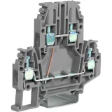 ДКС DBC.4/CI/GR(Ex) Клемма проходная 4 кв.мм., 2 уровня, уровни перемкнуты, винт (замена на KRUK-5-PV) ZDB417GR DKC