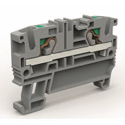 ДКС Проходная клемма 2 точки подключения на 4 кв.мм (замена на VPR-4-GY) ZEFC400GR DKC