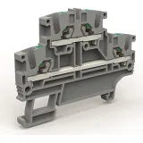 ДКС Двухуровневая клемма на 2,5 кв.мм синяя (замена на VPRTT-2.5-BU) ZEFD200BL DKC
