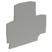 ДКС Крышка для двухуровневой клеммы на 4 кв.мм (замена на D-VPRTT-4) ZEFD401GR DKC