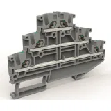 ДКС Трехуровневая клемма на 2,5 кв.мм синяя (замена на VPR-2.5-3L-BU) ZEFT200BL DKC