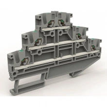 ДКС Трехуровневая клемма на 2,5 кв.мм (замена на VPR-2.5-3L-GY) ZEFT200GR DKC